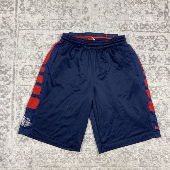 Nike Dri- Fit Elite Mens Athletic Shorts Blue Red Drawstring Bulldog Size Medium - Picture 1 of 7
